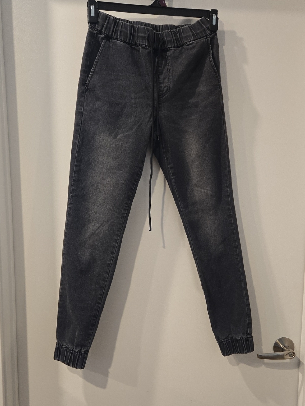 Fashion Nova Black Washed Jogger Pants